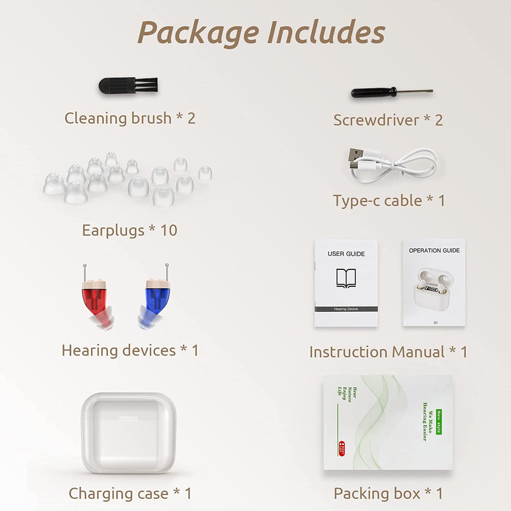 Panda Hearing Aids Nano Rechargeable CIC Digital Rechargeable OTC